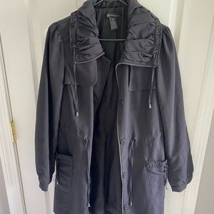 INC International Concepts Black Anorak Jacket